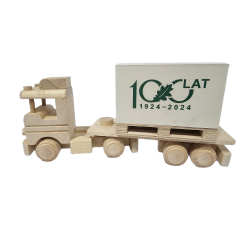 Auto tir z przyczepą + logo